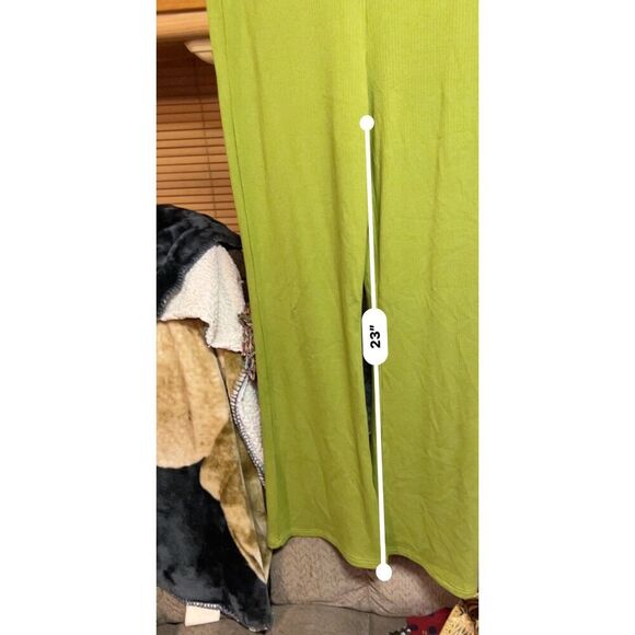 Olivaceous Green Wide Leg Pants Medium - Picture 4 of 6